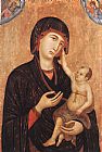 Madonna with Child and Two Angels (Crevole Madonna) by Duccio di Buoninsegna